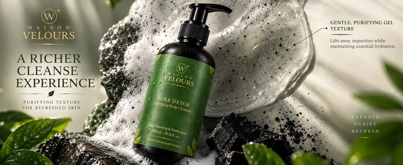Pure Detox — a gentle, purifying gel texture that lifts away impurities while maintaining essential hydration.