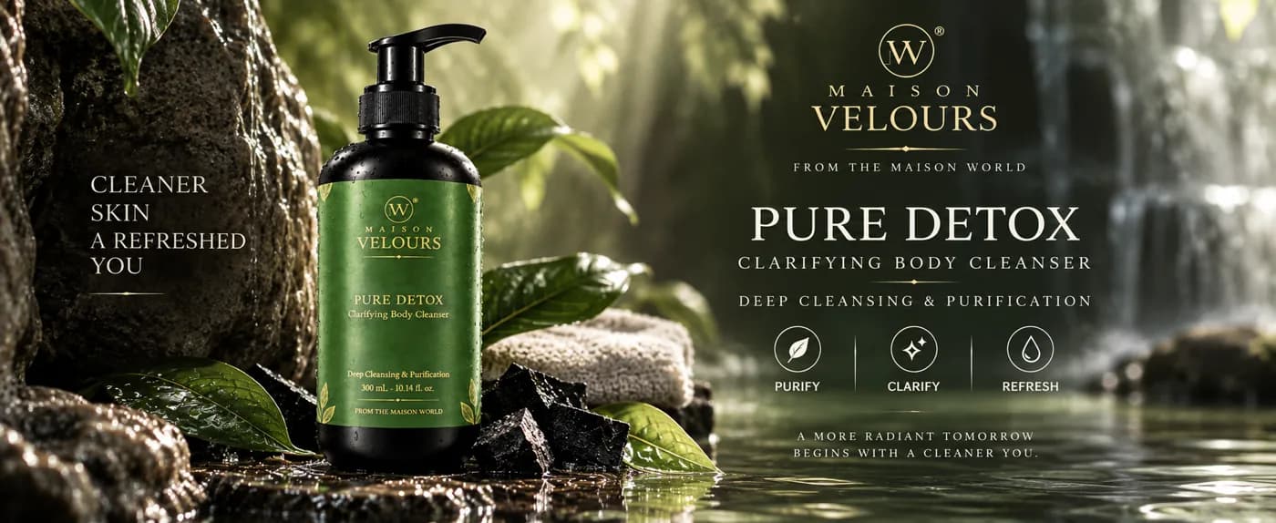 Pure Detox — clarifying body cleanser for deep cleansing and purification, cleaner skin and a more refreshed you.