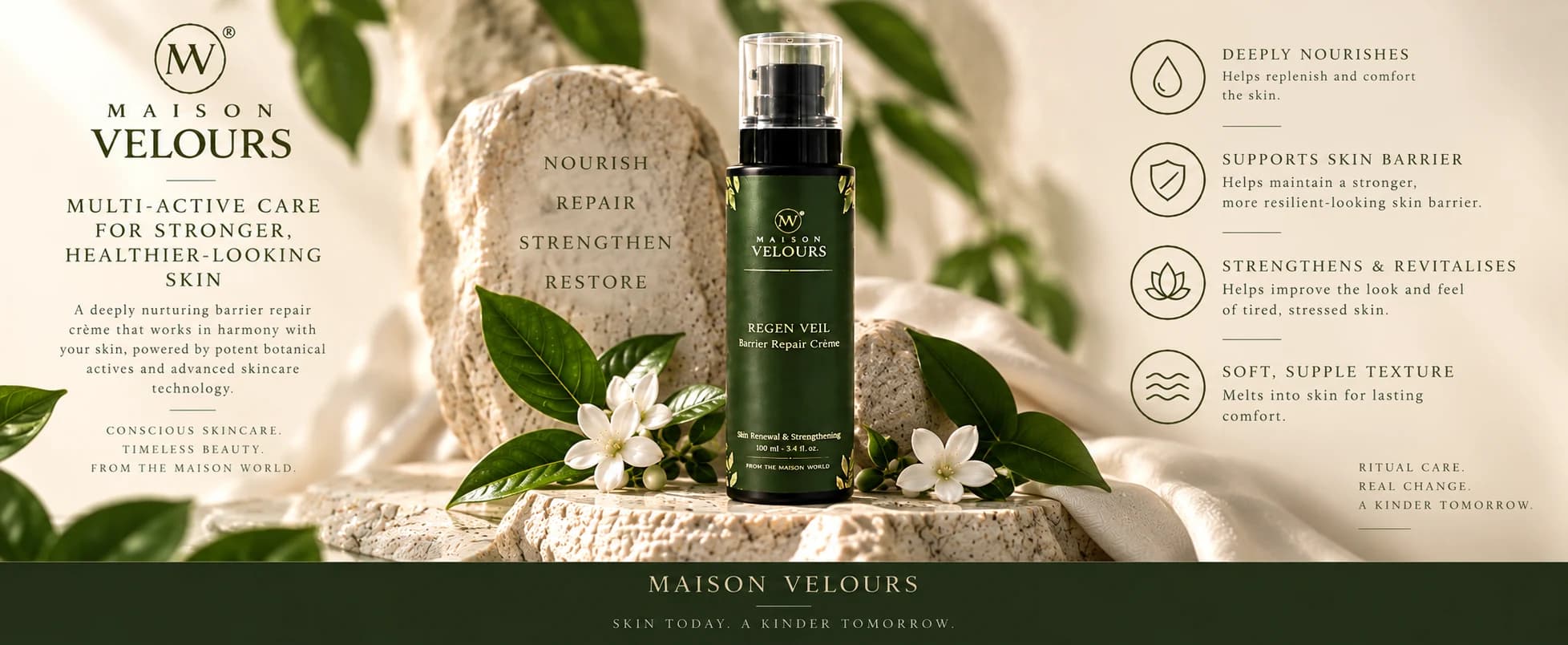 Regen Veil — multi-active care that nourishes, repairs, strengthens and restores for healthier-looking skin.